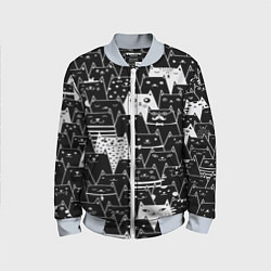 Бомбер детский КОТЫ BLACK, цвет: 3D-серый