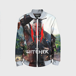 Бомбер детский The Witcher, цвет: 3D-серый