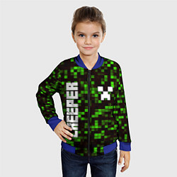 Бомбер детский MINECRAFT CREEPER, цвет: 3D-синий — фото 2