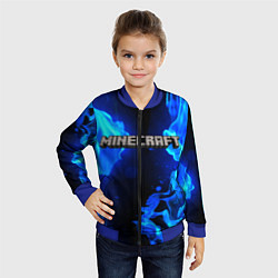 Бомбер детский MINECRAFT, цвет: 3D-синий — фото 2