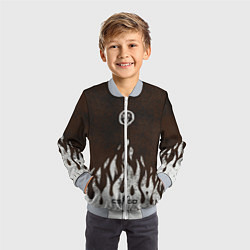 Бомбер детский Cs:go - Оксидное пламя, цвет: 3D-серый — фото 2