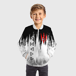 Бомбер детский The Witcher, цвет: 3D-белый — фото 2