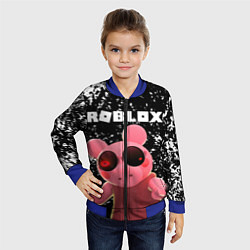 Бомбер детский Roblox Piggy, цвет: 3D-синий — фото 2