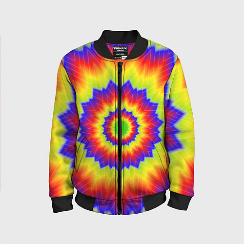 Детский бомбер Tie-Dye / 3D-Черный – фото 1