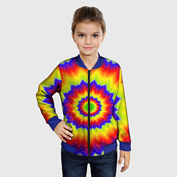 Бомбер детский Tie-Dye, цвет: 3D-синий — фото 2