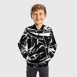 Бомбер детский АБСТРАКЦИЯ, цвет: 3D-черный — фото 2