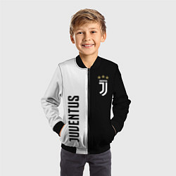 Бомбер детский JUVENTUS, цвет: 3D-черный — фото 2