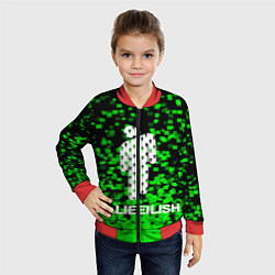 Бомбер детский Billie Eilish, цвет: 3D-красный — фото 2