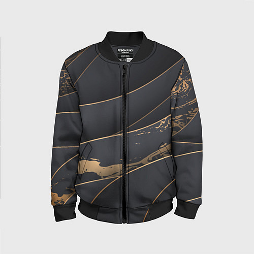 Детский бомбер Black gold / 3D-Черный – фото 1