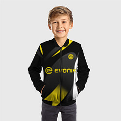 Бомбер детский BORUSSIA DORTMUND, цвет: 3D-черный — фото 2