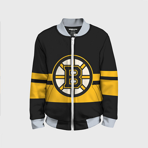 Детский бомбер BOSTON BRUINS NHL / 3D-Серый – фото 1