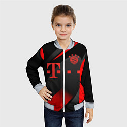 Бомбер детский FC Bayern Munchen, цвет: 3D-серый — фото 2