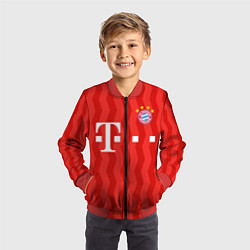 Бомбер детский FC Bayern Munchen униформа, цвет: 3D-красный — фото 2