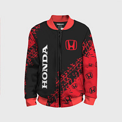 Бомбер детский HONDA ХОНДА, цвет: 3D-красный