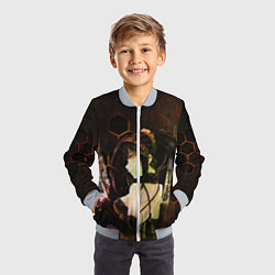 Бомбер детский Куруми Токисаки, цвет: 3D-серый — фото 2