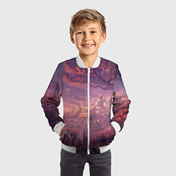 Бомбер детский Fantasy Forest, цвет: 3D-белый — фото 2