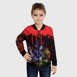 Бомбер детский Five Nights At Freddys, цвет: 3D-черный — фото 2