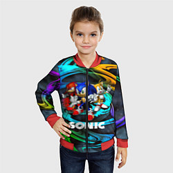 Бомбер детский SONIC TRIO, цвет: 3D-красный — фото 2
