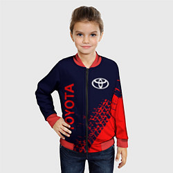 Бомбер детский TOYOTA ТОЙОТА, цвет: 3D-красный — фото 2