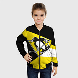 Бомбер детский Pittsburgh Penguins Exclusive, цвет: 3D-черный — фото 2
