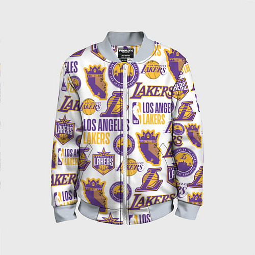 Детский бомбер LAKERS LOGO / 3D-Серый – фото 1