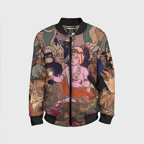 Детский бомбер BRING ME THE HORIZON ART / 3D-Черный – фото 1