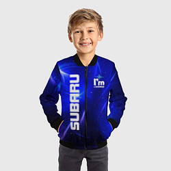 Бомбер детский Субару, цвет: 3D-черный — фото 2