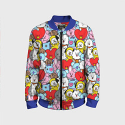 Бомбер детский BT21 BTS, цвет: 3D-синий