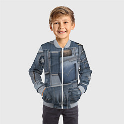 Бомбер детский Jeans life, цвет: 3D-серый — фото 2