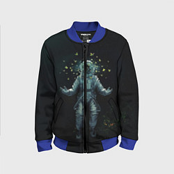 Бомбер детский Космонавт, цвет: 3D-синий