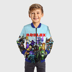 Бомбер детский ROBLOX, цвет: 3D-синий — фото 2