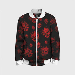 Бомбер детский RED SAMURAI PATTERN, цвет: 3D-белый