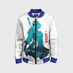 Бомбер детский NIER AUTOMATA 2B, цвет: 3D-синий