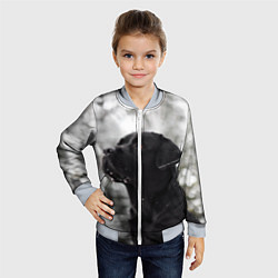 Бомбер детский Лабрадор Марк, цвет: 3D-серый — фото 2