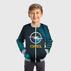 Бомбер детский OPEL ОПЕЛЬ, цвет: 3D-серый — фото 2