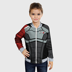 Бомбер детский КОСТЮМ N7 MASS EFFECT N7 М, цвет: 3D-серый — фото 2