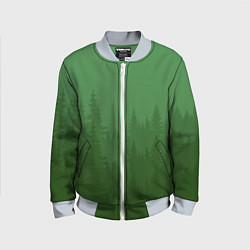 Бомбер детский Зеленый Лес, цвет: 3D-серый