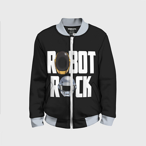 Детский бомбер Robot Rock / 3D-Серый – фото 1