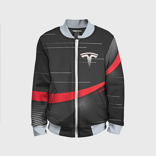Детский бомбер TESLA ABSTRACT ТЕСЛА СПОРТ / 3D-Серый – фото 1