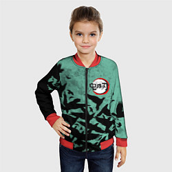 Бомбер детский DEMON SLAYER KIMETSU NO YAIBA, цвет: 3D-красный — фото 2