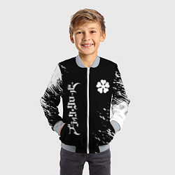 Бомбер детский Черный клевер, цвет: 3D-серый — фото 2