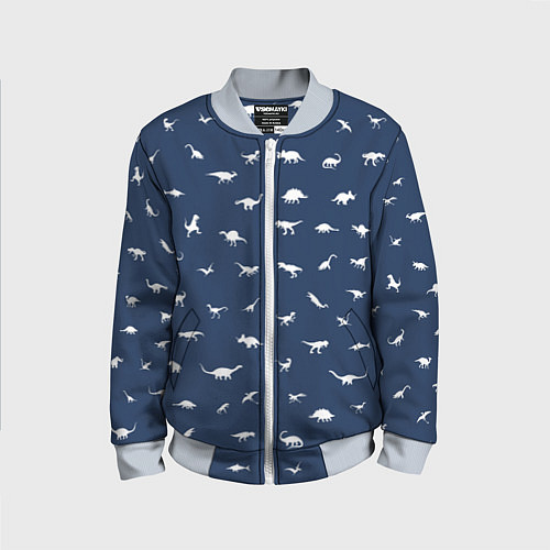 Детский бомбер Dinoworld 2 / 3D-Серый – фото 1