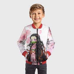 Бомбер детский НЕЗУКА NEZUKO, цвет: 3D-красный — фото 2