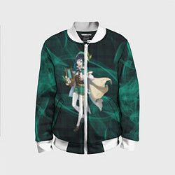Бомбер детский Genshin Impact - Venti, цвет: 3D-белый