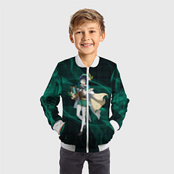 Бомбер детский Genshin Impact - Venti, цвет: 3D-белый — фото 2