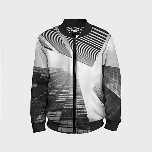 Детский бомбер Минимализм / 3D-Черный – фото 1