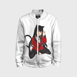 Бомбер детский Jabami Yumeko, цвет: 3D-белый