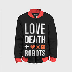 Бомбер детский Love Death Robots, цвет: 3D-красный