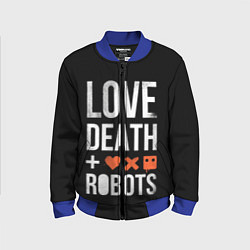 Бомбер детский Love Death Robots, цвет: 3D-синий