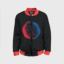 Бомбер детский Marine Dualism, цвет: 3D-красный
